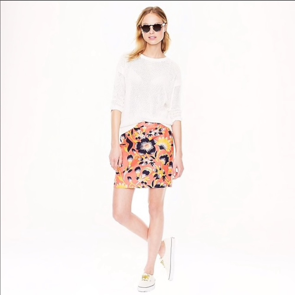 Fun floral J Crew mini skirt! NWOT